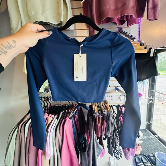 Yimaya Crop In Aegean🌊 Back Lace-Up Crop Top - Picture 5 of 6